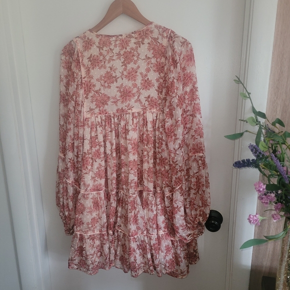 Olivaceous Womens Floral Mini Floral Dress Size Large - Picture 8 of 11